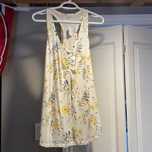 White floral tank top